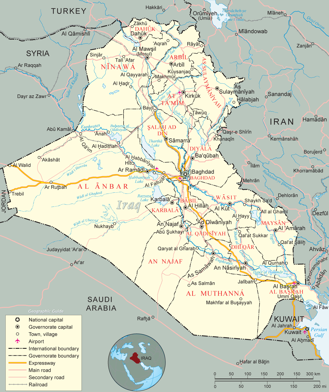 Map Iraq