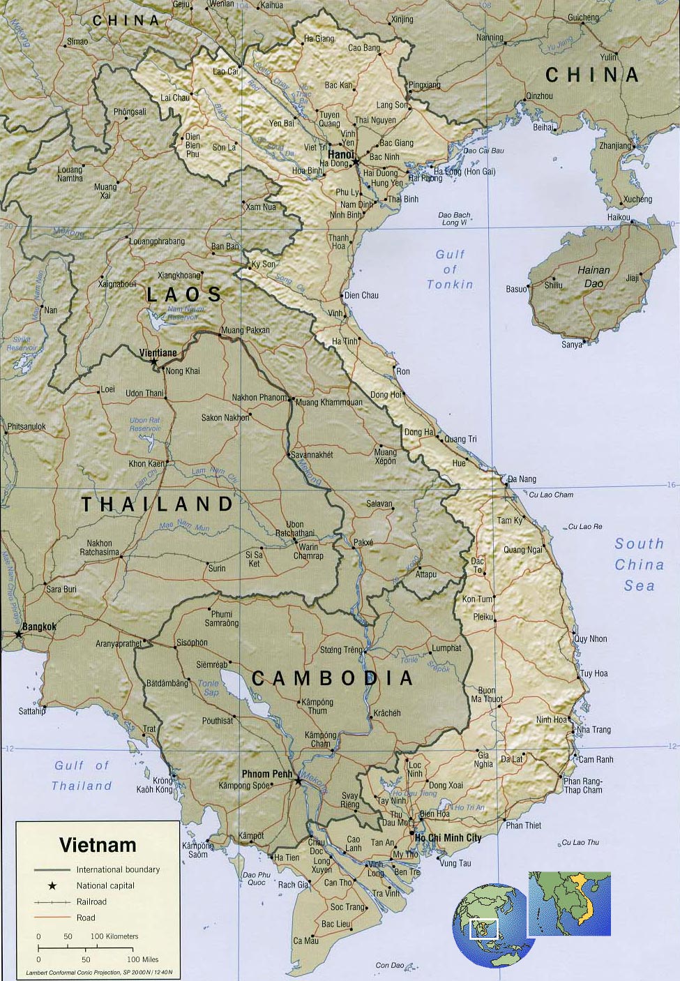 Vietnam map